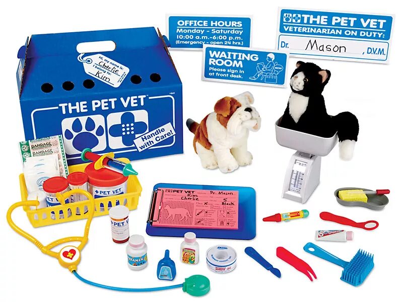 Набор ветеринара "Pet vet". Melissa&Doug Pet vet (набор ветеринара) 8520. Набор ветеринарная клиника Pet vet. Pet vet Clinic игрушка. Предметы для ветеринара