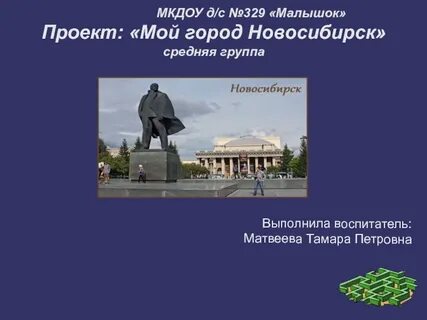 Проект мой город новосибирск