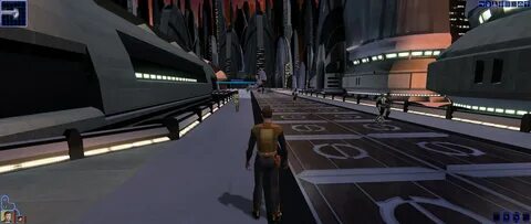 It took a bit of tinkering, but I finally got KOTOR 1 running at 21:9.