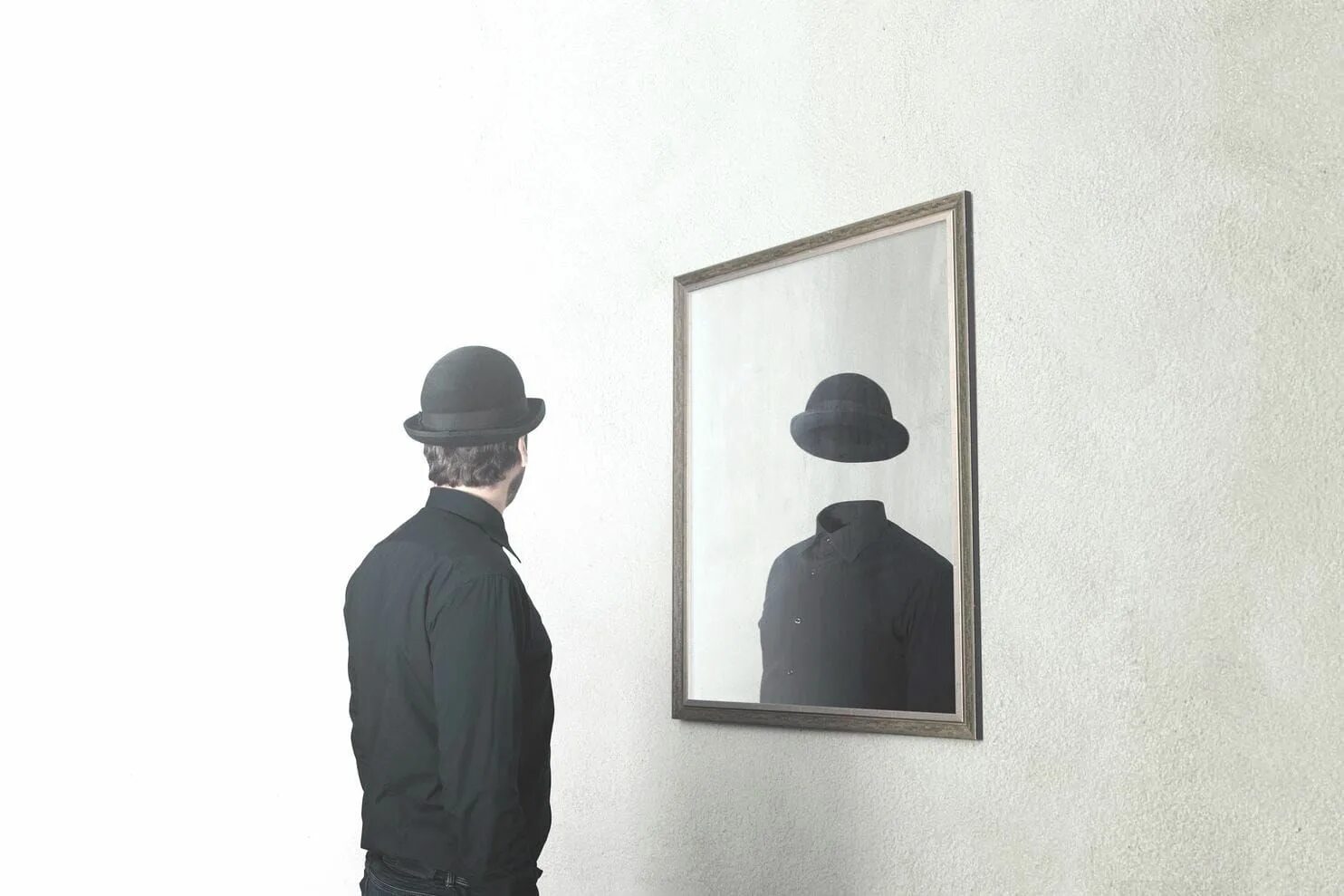 Reflection him