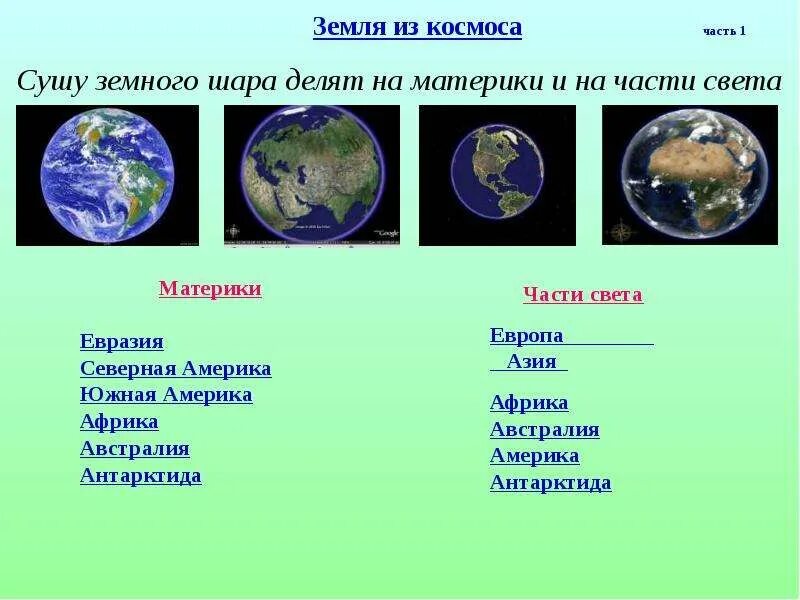 На какие части делится свет. Наша Планета. Части света. Части света планеты земля. Материки и части света. Сколько частей света на планете земля.