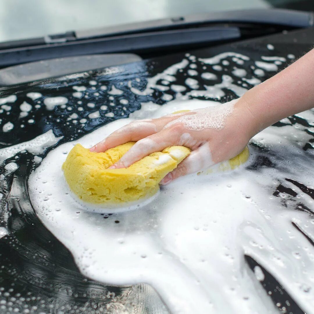 Губка для мойки автомобиля. Губка для мытья машины. Car Wash Sponge. Мойка машины рука пена.