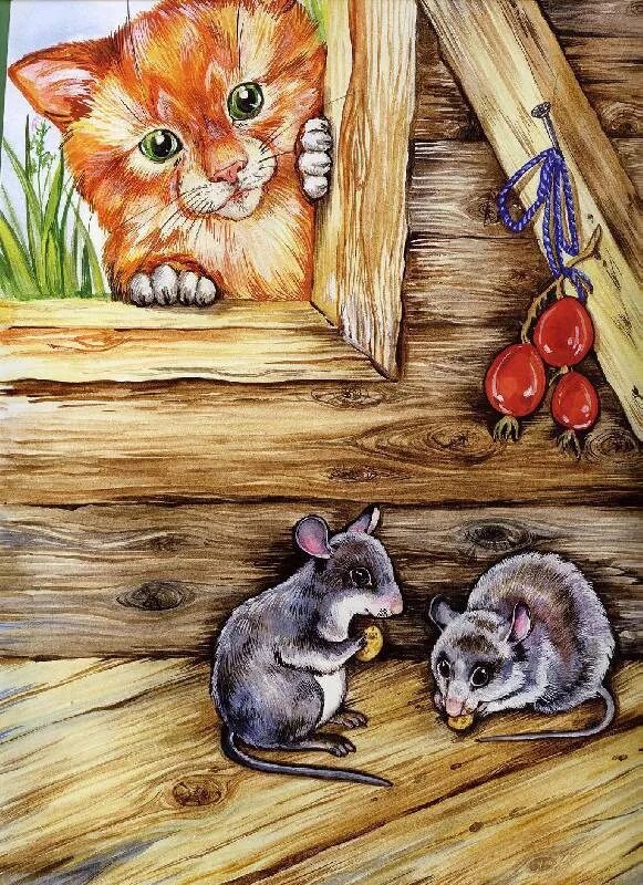 Кошки-мышки. Кошка и мышка сказка. Скребицкий кот иванович иллюстрации. Сказочные коты. Коты и мыши сказки.