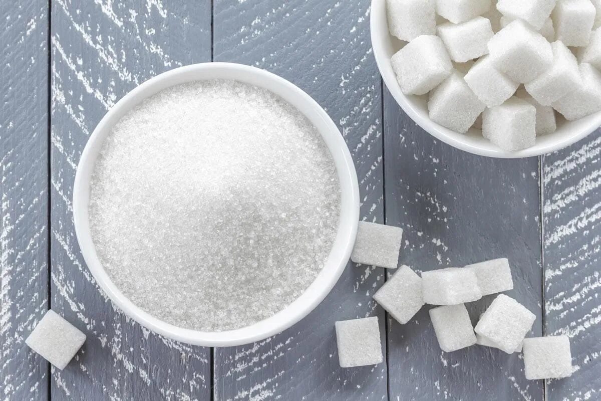 Сахар без добавок. Сахар. Рафинированный сахар. Белый сахар. Гранулированный сахар.