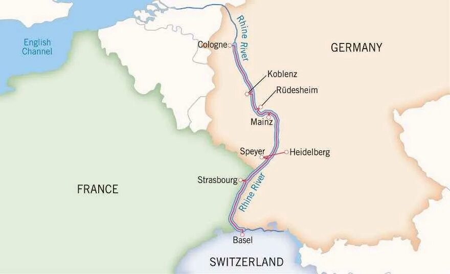 Рейн протекает через. Река Рейн на карте. Река Рейн на карте Европы. Реки Рейн и Рона на карте. Река Рейна на карте.
