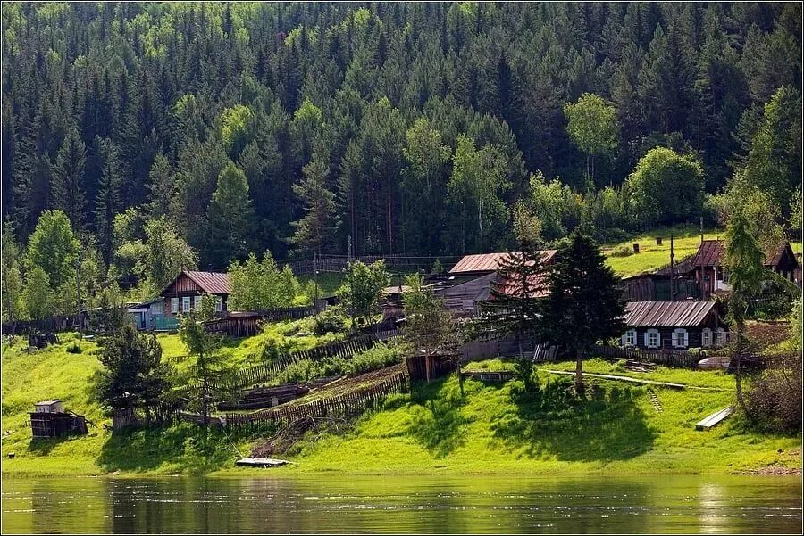 В глухих таежных