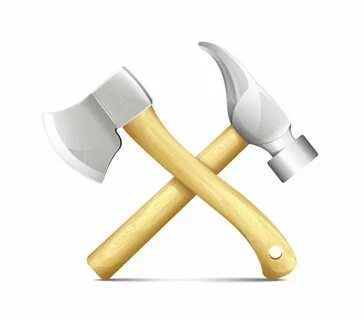 Семь топоров вместе лежат а две