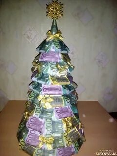 Елочка из денег своими руками