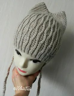 Вязания шапки кошки