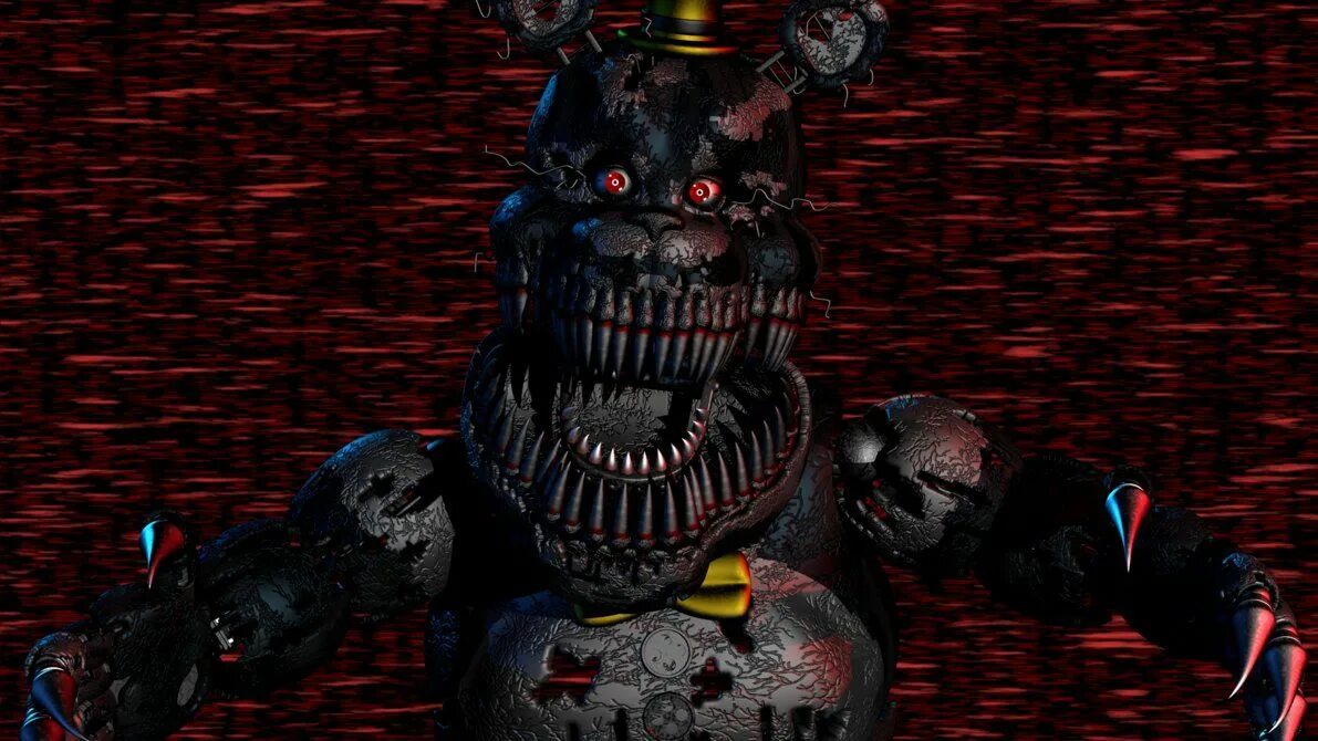 Мод на кошмар. Кошмар из fnaf 4. vore fnaf кошмарный кошмар. найтмер фредди.