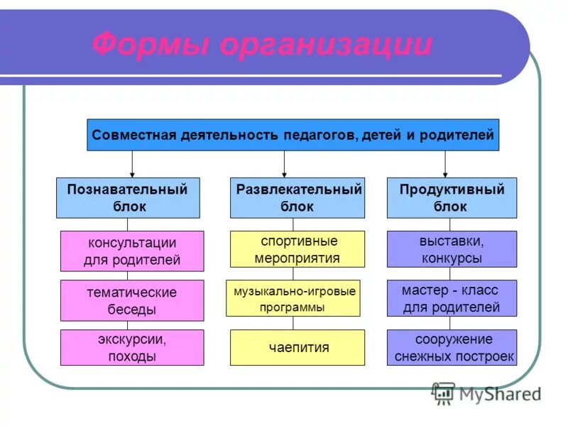 Организация совместной деятельности детей и педагогов