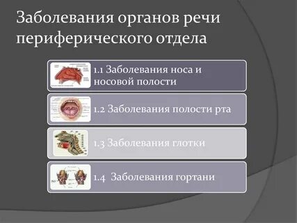 Патология органов речи
