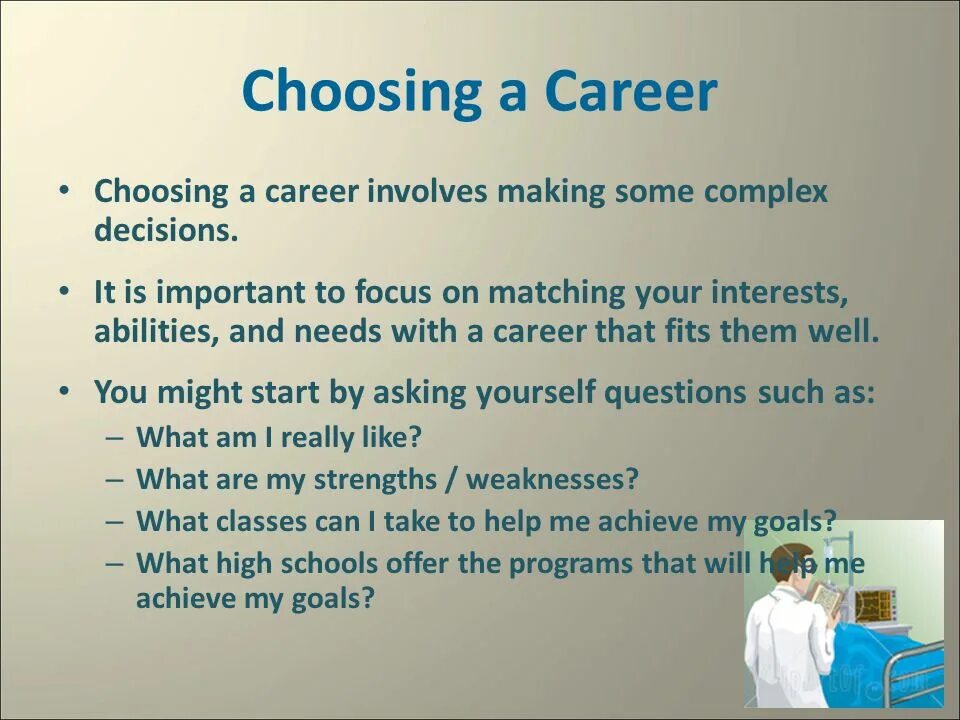 What s important is. Job для презентации. Вопросы по теме career choice. Топик choosing a career. Choosing a career кластер.