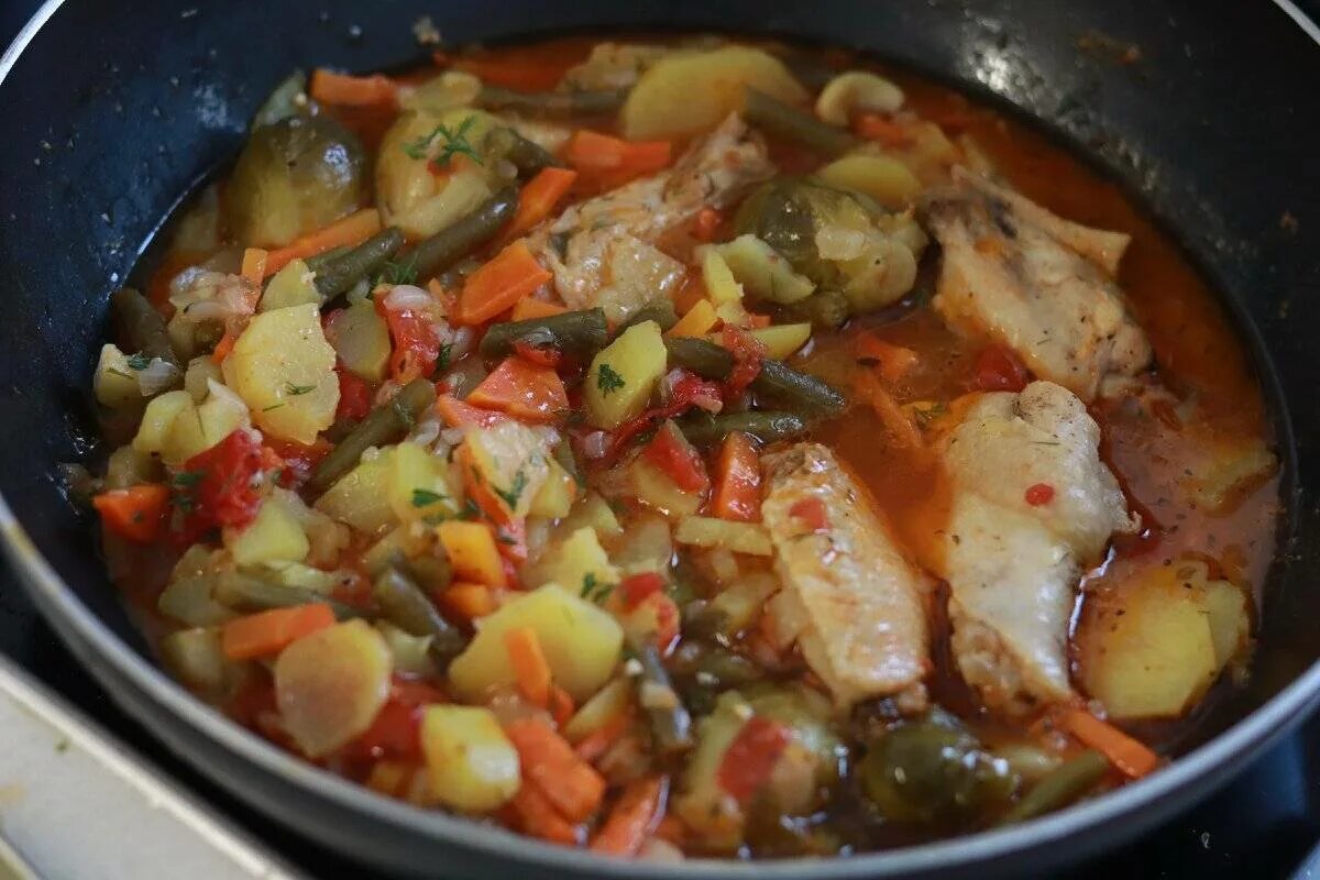 Овощное рагу с курицей - пошаговый рецепт с фото и описанием процесса приготовле