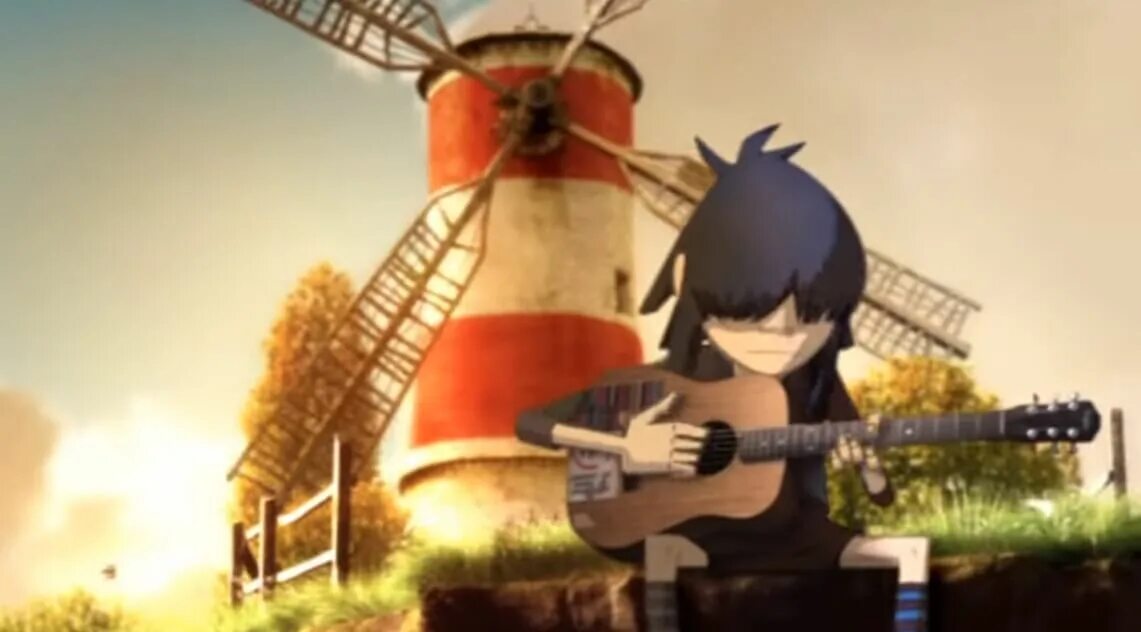 Good inc gachi. Gorillaz feel good Inc. Гориллаз летающий остров. Гориллаз Фил Гуд Инк. 2d Gorillaz feel good Inc.