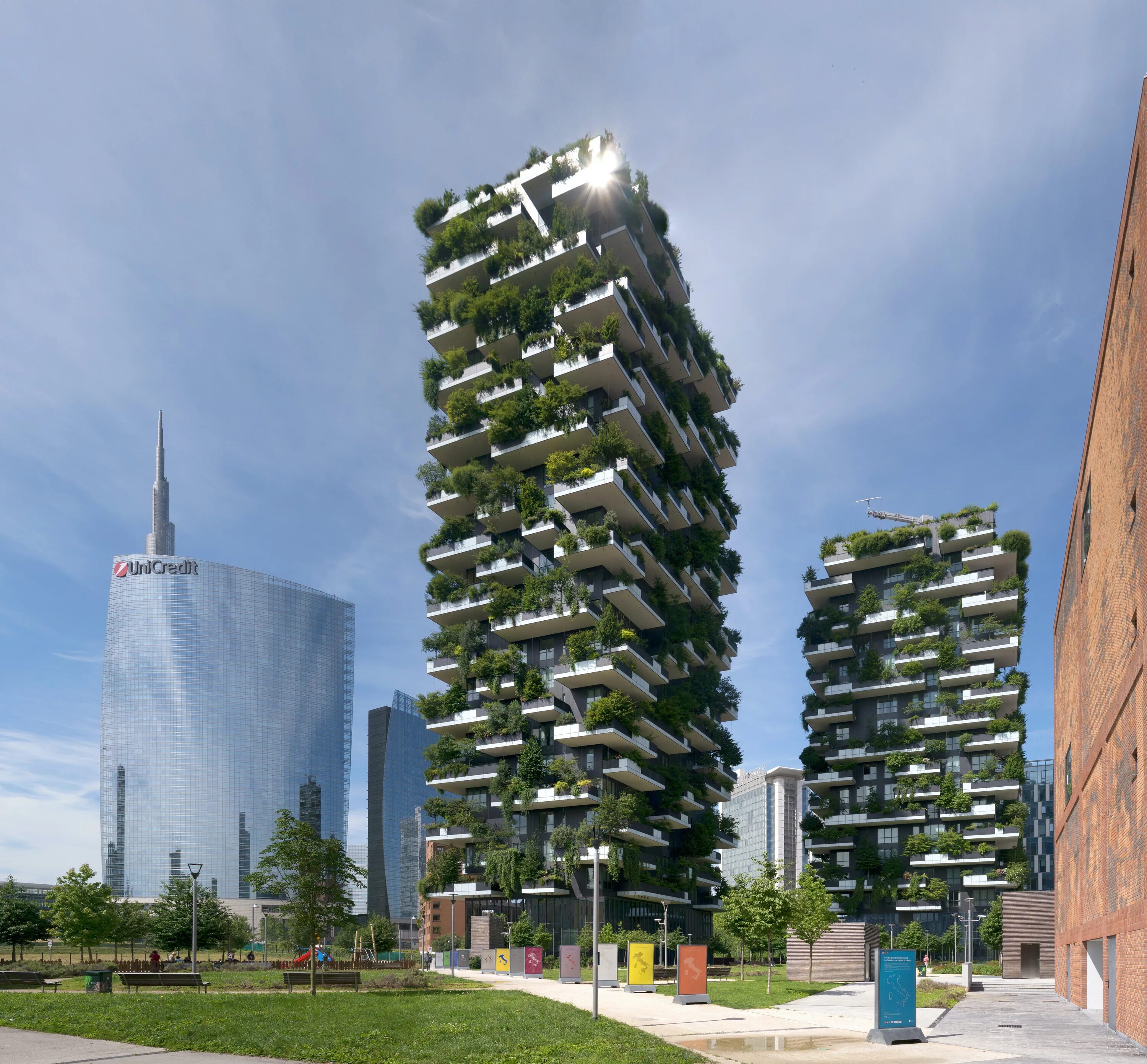Башня bosco verticale. Небоскребы bosco verticale («вертикальный лес»). Башня bosco verticale. Жилой комплекс «вертикальный лес» (bosco verticale), г. Небоскребы bosco verticale («вертикальный лес»).