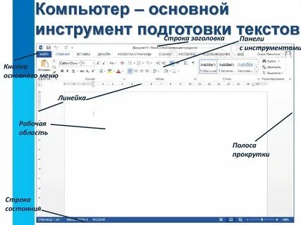 Подготовка текста на компьютере