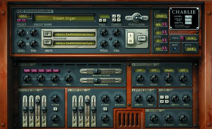 Retro color 20 vst. Usb charlie organ module. charlie organ module vsti. ultimatesoundbank. банка звуком.