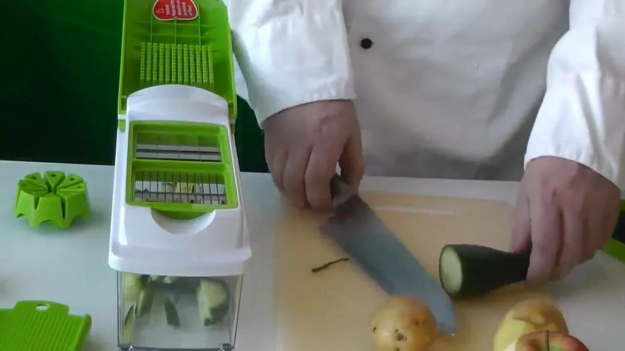 Как пользоваться овощерезкой видео