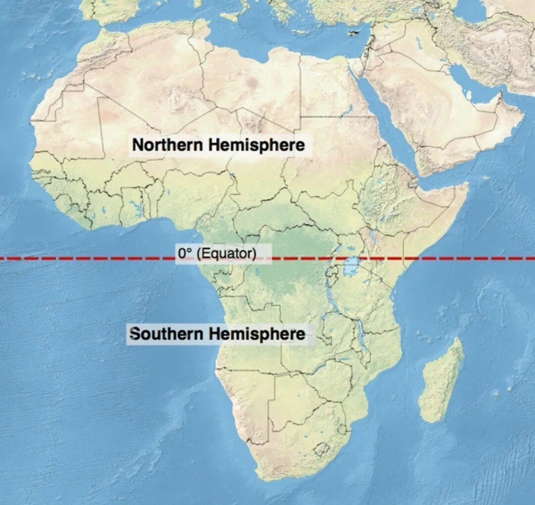 Африка пересекается в северной части. Экватор на карте Африки. Линия экватора в Африке. Линия экватора на карте Африки.