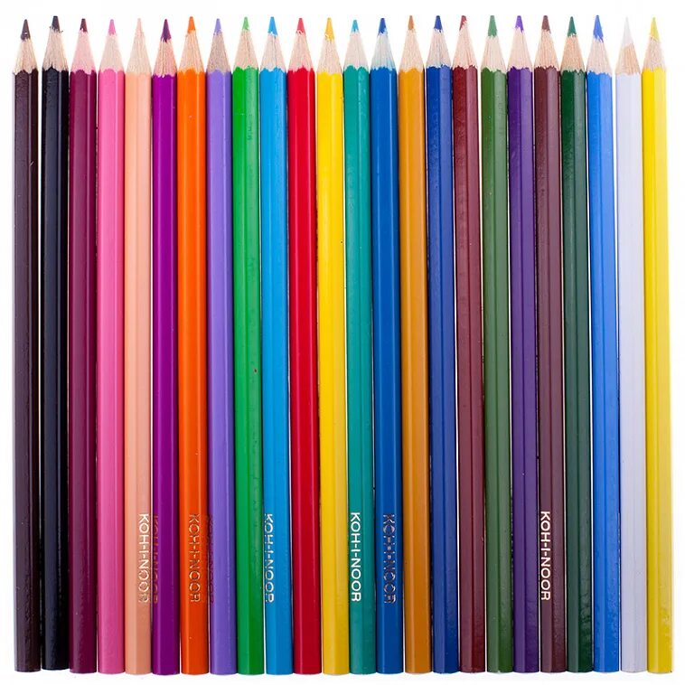 Koh i Noor 24 карандаша. Карандаши цветные. Набор цветных карандашей. Цветные карандаши для детей.