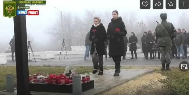 Место гибели журналистов ВГТРК. Траурный митинг погибших на Украине. Новости с Луганска декабрь 2021. Митинг убили