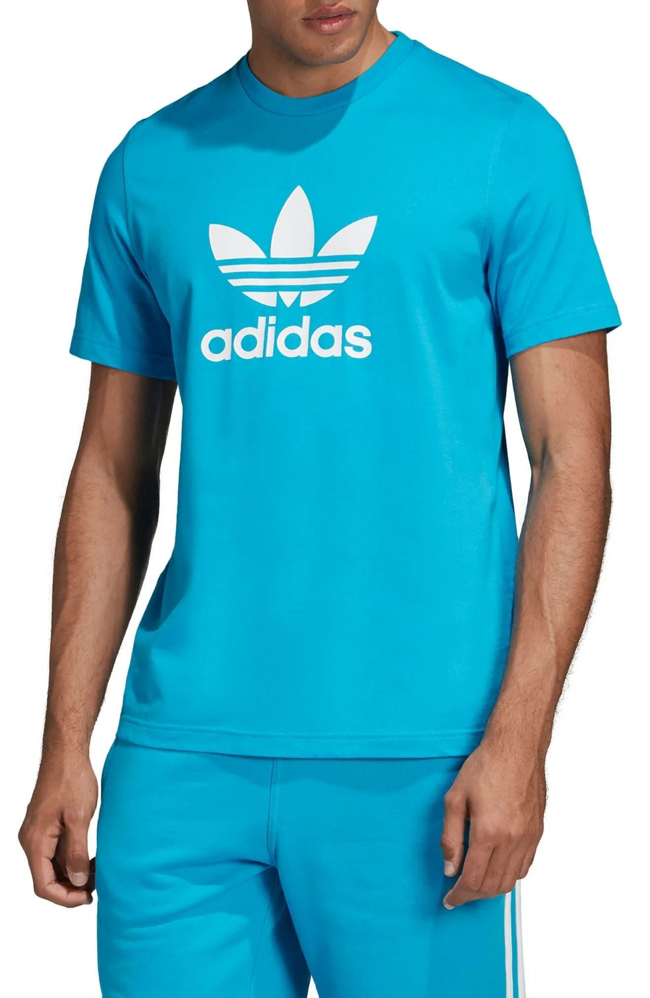 Футболка адидас мужская оригинал купить. Adidas t Shirt Trefoil. Футболка адидас оригинал голубая. Blue adidas Originals Shirt Collab. Футболка адидас мужская синяя.