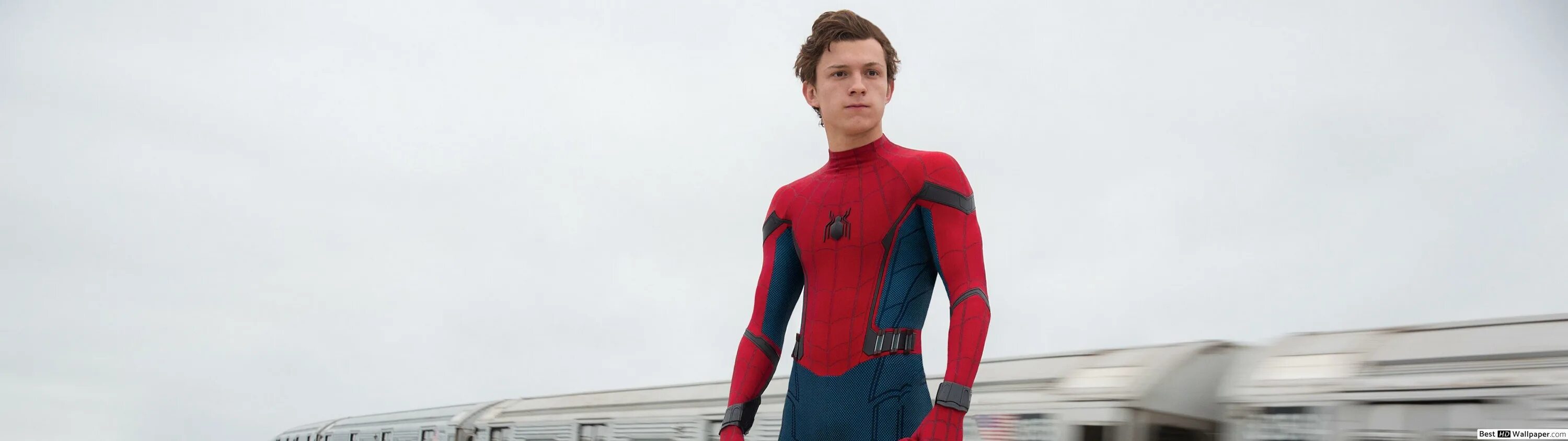 Человек с томом холландом 1 часть. Spider man Tom Holland. Обои с человеком пауком том Холланд.