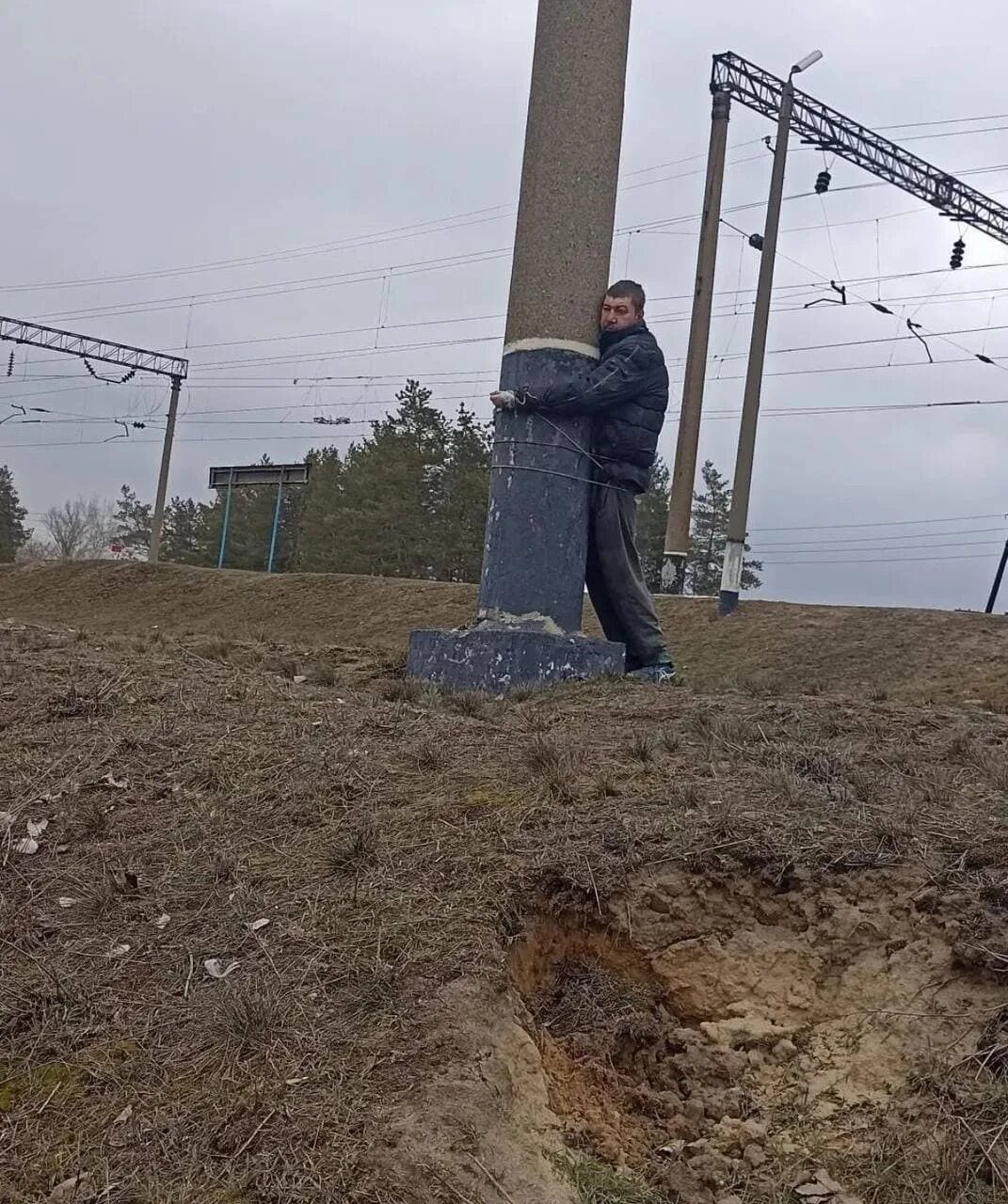 Столб. Столб в Киеве