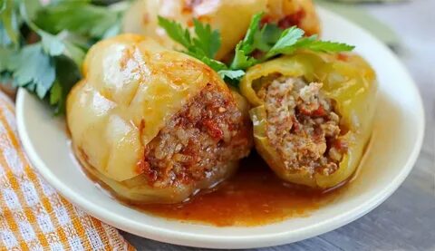 Фаршированный перец с мясом видео