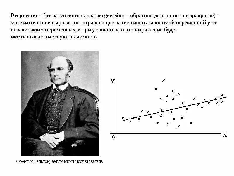 Фрэнсис Гальтон корреляция. Регрессионный анализ. Регрессионный анализ картинки для презентации. Задача регрессии.