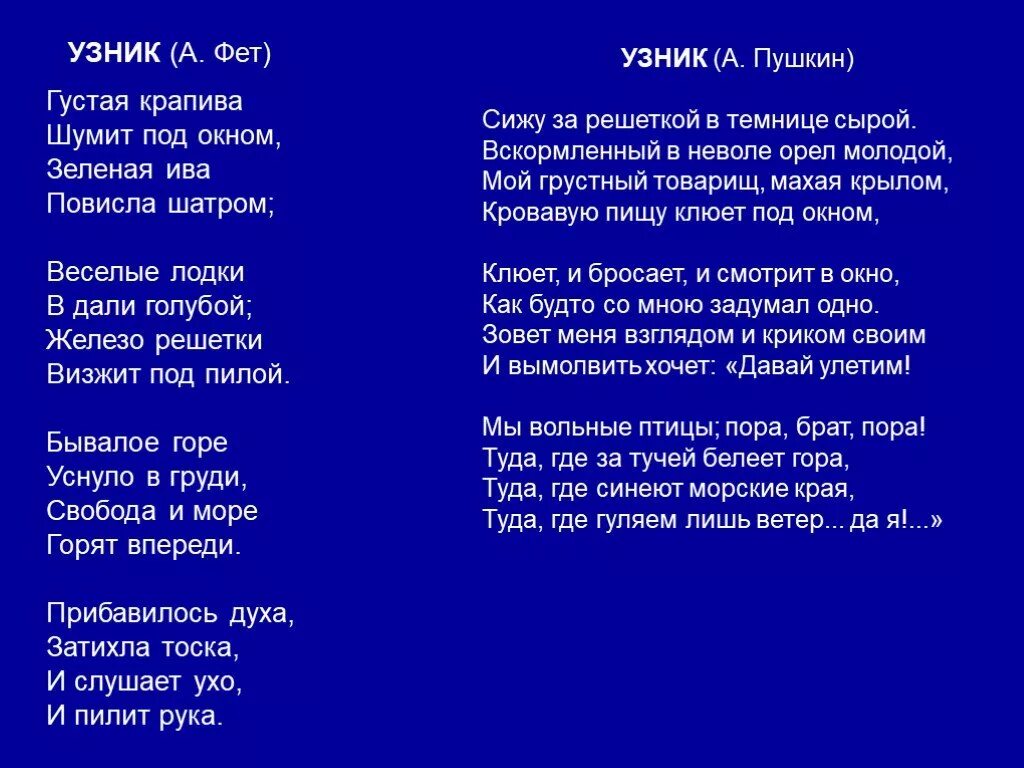 Фет стихи читать. Фет узник. Узник Фет стих. Стихотворения. Фет а.а.. Узник Фет анализ.