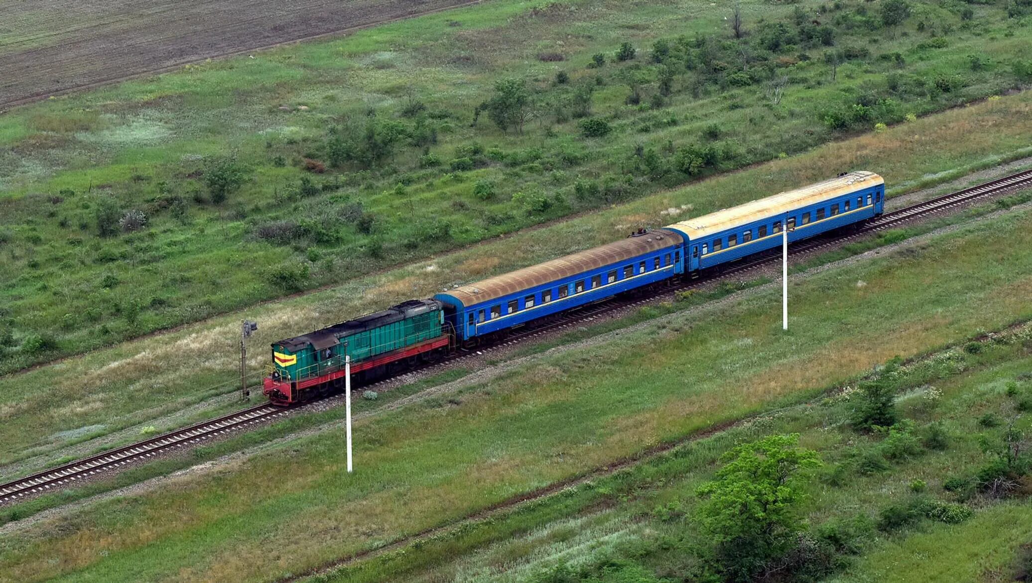 Вагоны Крымской железной дороги. Калининградская железная дорога. Новая железная дорога в Крым.