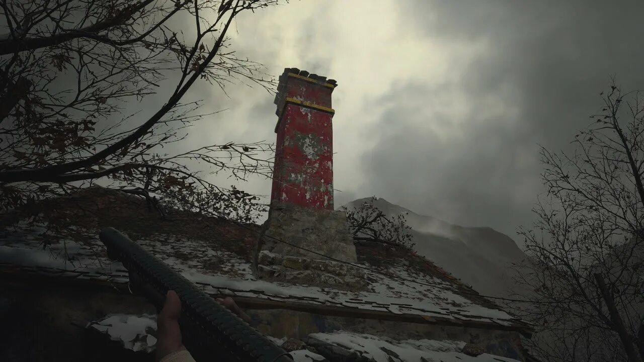 Как попасть в дом с красной трубой resident evil village. Дом с красной трубой резидент 8. Resident evil village дом. Дом с красной трубой резидент 8. Дом с красной трубой resident evil village.