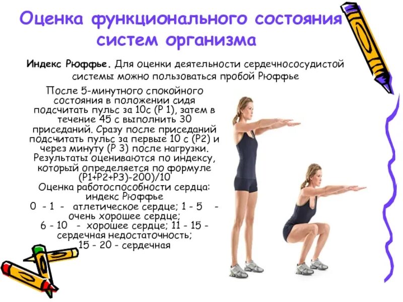 Пульс после 10 приседаний. Оценка функционального состояния систем организма. функциональная проба с приседаниями. пульс спортсмена после приседаний.