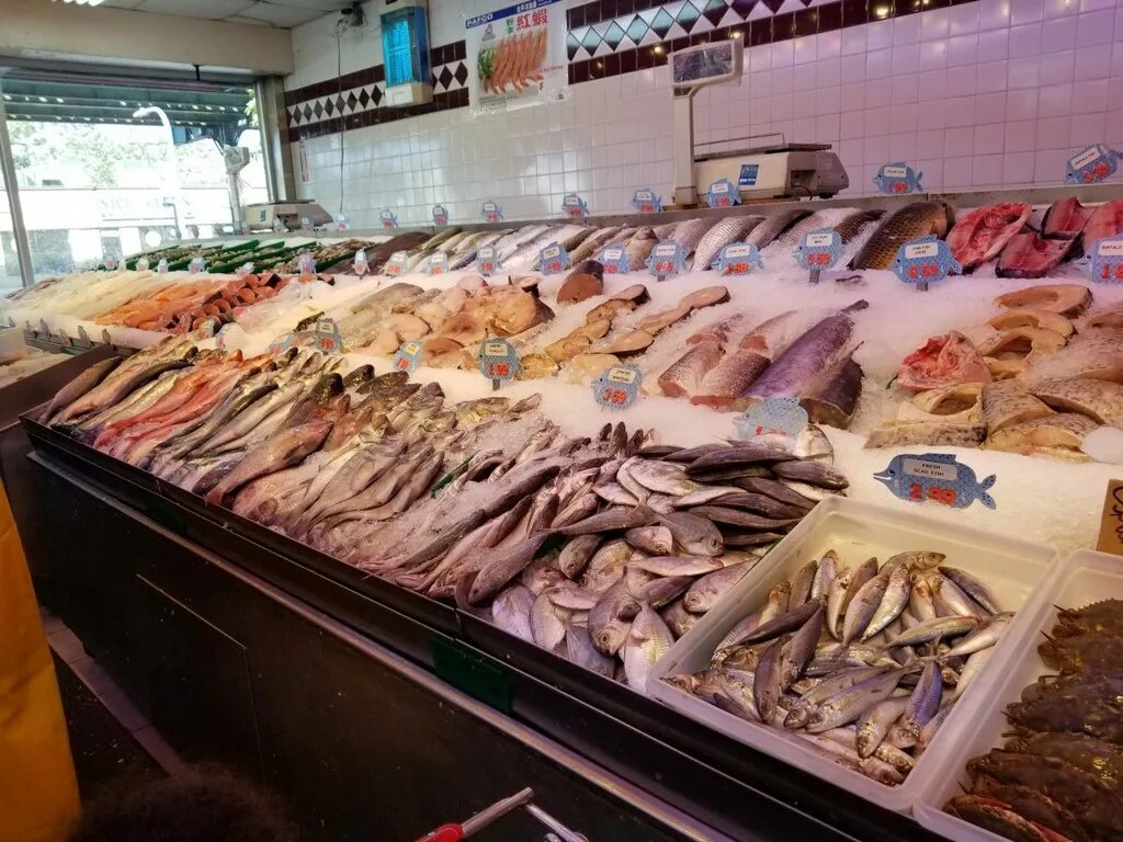 Рыбный прилавок. Выкладка живой рыбы. Рыбный отдел в магазине. Выставка рыбной продукции. Магазин перекресток отдел рыба.