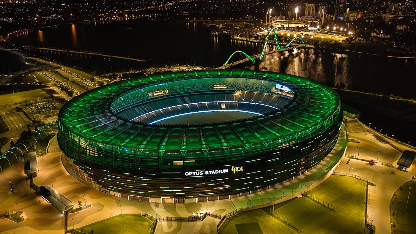 Optus Stadium Австралия. Стадион Оптус Перт. Стадион: «Оптус» (Перт, Австралия). Канберра-Стэдиум.