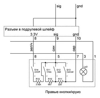 Схема шлейфа