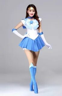 Halloween Sailor Mercury Costume Sailor Moon Crystal in 2022 Cosplay outfit...