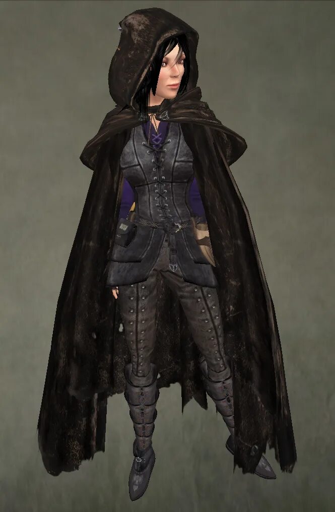 Shadowsocks cloak. Leather cloak. fantasy cloak. elven armor with a cloak. alchemist leather cloak.