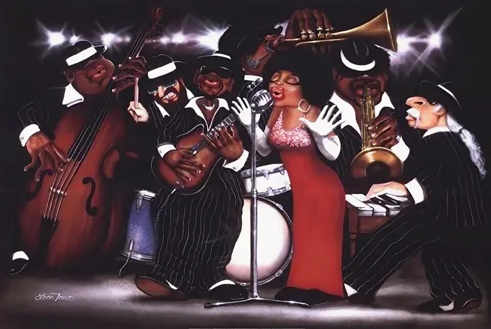 Singing the blues. Блюз картина. Картины в стиле блюз. Иллюстрация к блюзу. Афроамериканцы поют блюз.