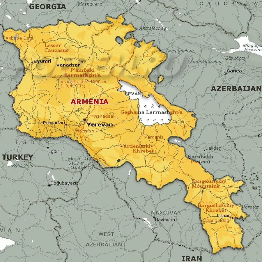 Территория Армении на карте. Армения на карте с границами. Армения карта географическая. Республика Армения карта. Карта армении на русском с городами подробная