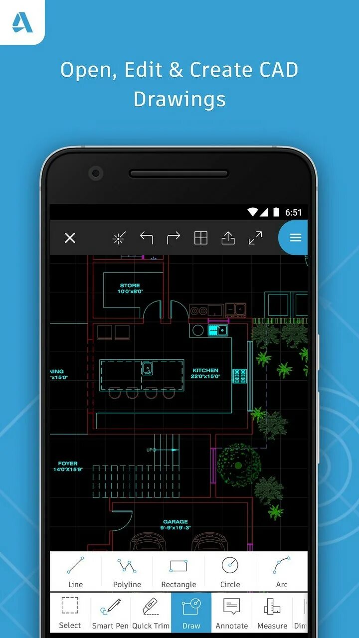 Открыть файл dwg на андроиде