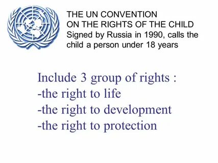 Convention on the rights of the child