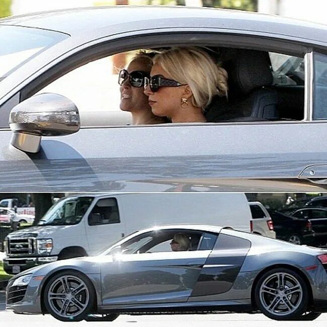 Ездил со мной. Машина леди Гаги. Леди Гага на Ламборгини. Lady Gaga – Audi r8. Леди в машине.