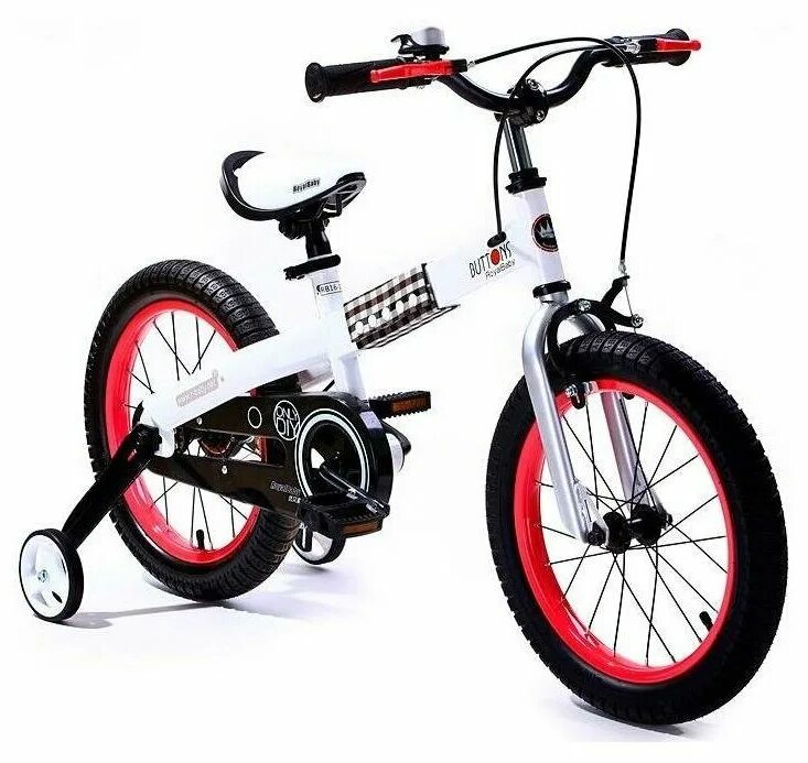 велосипед детский royal baby little swan 14, с багажником, цвет розовый. роял беби велосипед.