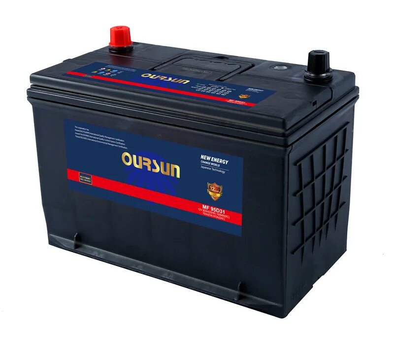 Аккумулятор Oursun MF 75d23l. Аккумулятор Oursun jis MF 80d26r. Аккумулятор Oursun jis MF 80 Ач (95d26l) (0). Аккумулятор Oursun jis MF 95d26l.