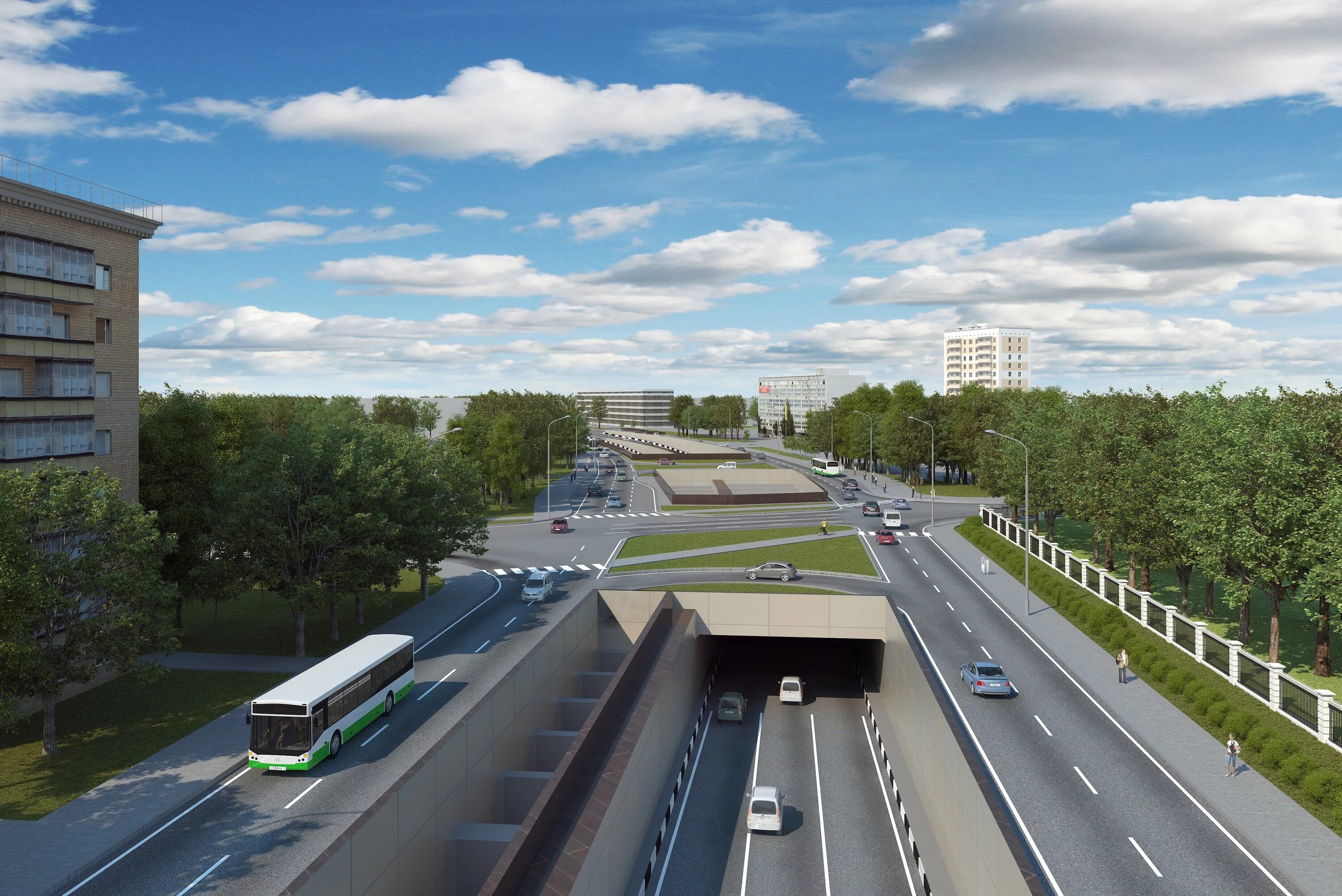 Город москва улица дорожная