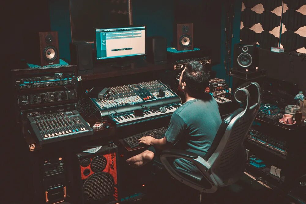 Professional record. Recording Studio. Recording Studio background. Recording Studio Setup. WCY Music Studio.