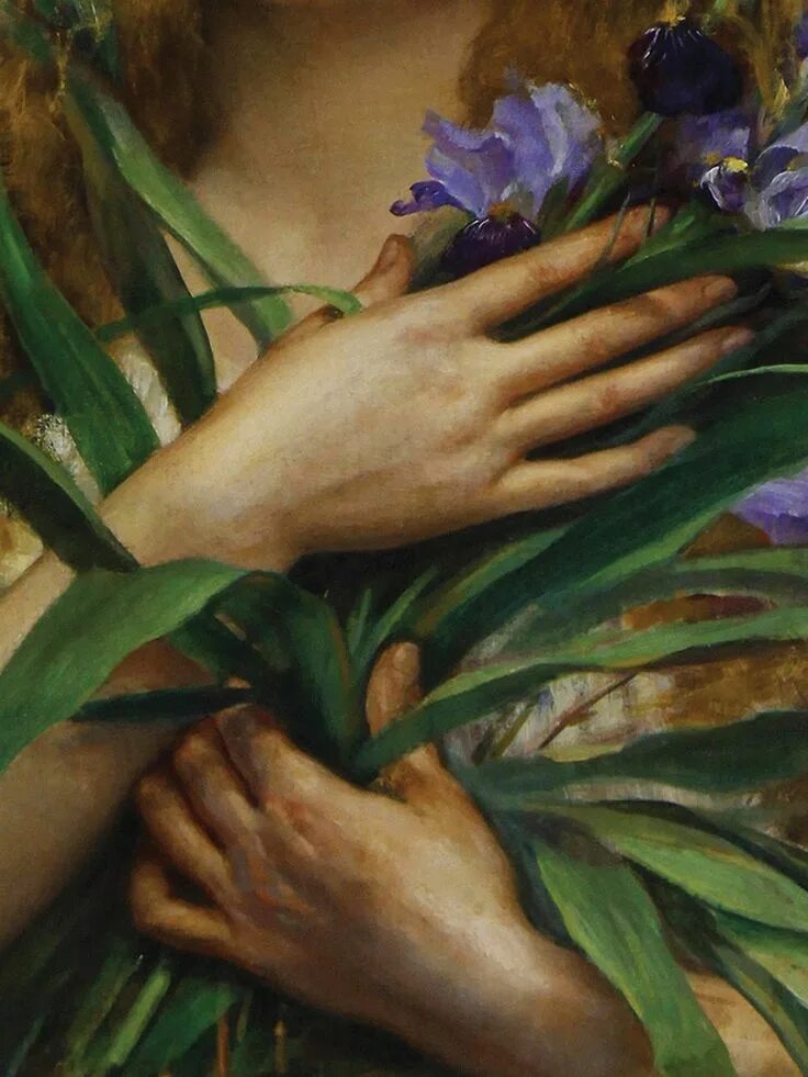 Georges Roussin,Ophelia. Живопись Эстетика. Живопись в деталях. Artists detail